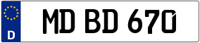 Trailer License Plate